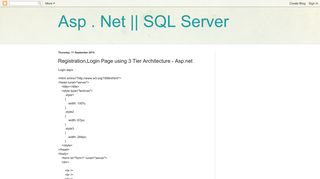 
                            3. Registration,Login Page using 3 Tier Architecture - Asp . Net || SQL ...