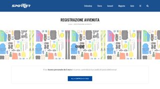 
                            8. REGISTRAZIONE AVVENUTA - My SPORTLER