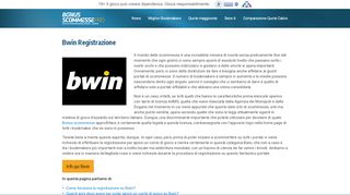 
                            11. Registrazione Bwin - Come effettuare la registrazione e il login su Bwin?