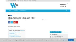 
                            9. Registrazione e login in PHP - PHP - Web-Link.it