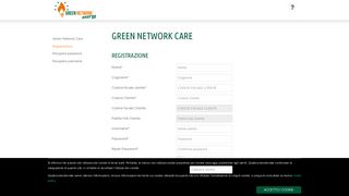 
                            2. Registrazione - Green Network Care