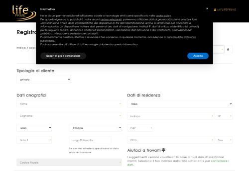 
                            3. Registrazione - Life Prime IT