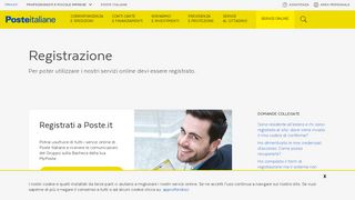 
                            5. Registrazione online al sito e codice di attivazione - Poste Italiane