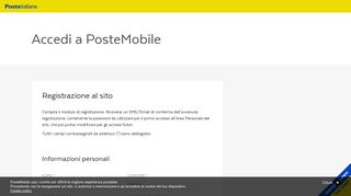 
                            2. Registrazione - PosteMobile