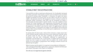 
                            13. Registrazione Stanleybet - Come aprire conto su Stanleybet