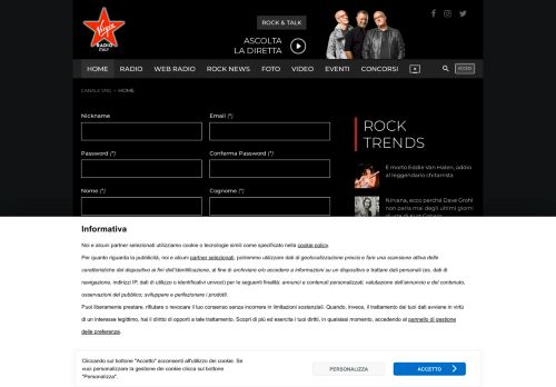 
                            1. Registrazione - Virgin Radio