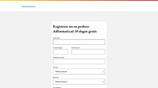 
                            7. Registreer nu en probeer Adformatie.nl 30 dagen gratis