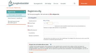 
                            4. Registrera dig - Kungälvsbostäder
