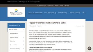 
                            6. Registrera lönekonto hos Danske Bank - Medarbetarportal
