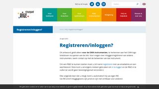 
                            1. Registreren/inloggen? - RI&E