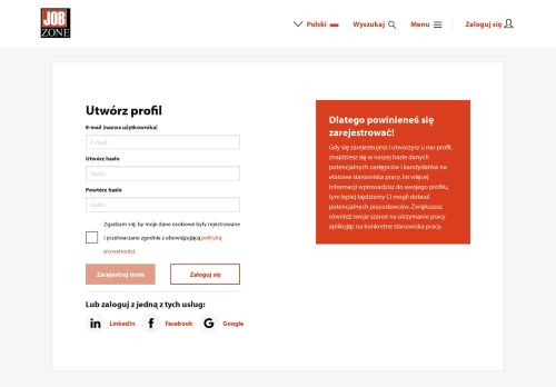 
                            3. Registrering - Jobzone