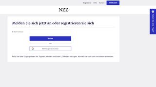 
                            4. Registrieren - abo.nzz.ch
