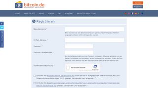 
                            2. Registrieren - Bitcoin.de