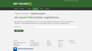 
                            4. Registrieren - BKF-Teacher24.de