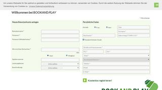 
                            3. Registrieren | BOOKANDPLAY.de - by BOOKANDPLAY GmbH