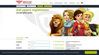 
                            12. Registrieren » Browsergames & Online Spiele auf Upjers.com