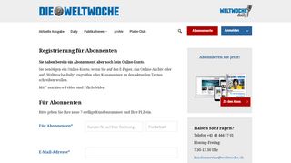 
                            5. Registrieren - Die Weltwoche