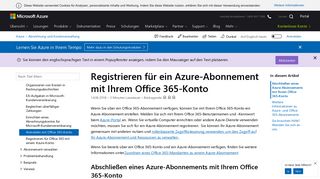 
                            1. Registrieren für Azure mit einem Office 365-Konto | Microsoft Docs
