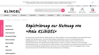 
                            5. Registrieren - KLiNGEL