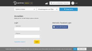 
                            1. Registrieren oder Login - sentres