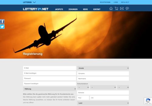 
                            7. Registrieren Sie sich als neuer Kunde bei uns - Lottery24.net