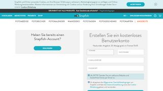 
                            2. Registrieren - Snapfish
