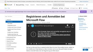 
                            12. Registrieren und Anmelden - Microsoft Flow | Microsoft Docs