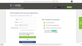 
                            2. Registrieren und testen | toovoip - Günstig telefonieren im Ausland