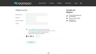 
                            5. Registrieren - Zugang zur roomeon Community
