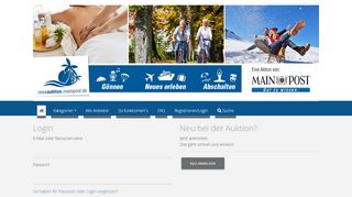 
                            6. Registrieren/Login - Main-Post Online-Auktion – Markenprodukte zum ...