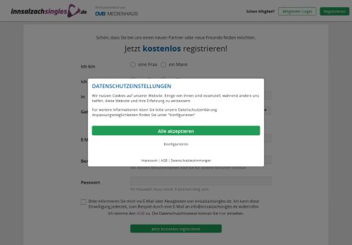 
                            6. Registrierung bei innsalzachsingles.de