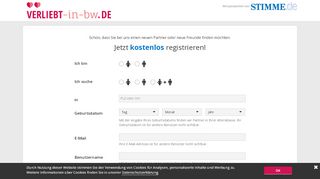 
                            3. Registrierung bei verliebt-in-bw.de