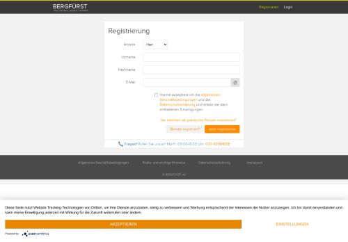 
                            5. Registrierung | BERGFÜRST