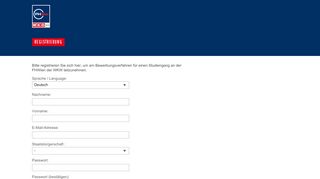 
                            5. Registrierung - Bewerber Dashboard - FHWien der WKW