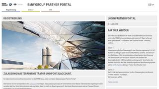 
                            3. Registrierung - BMW Group Partner Portal - bmw.com