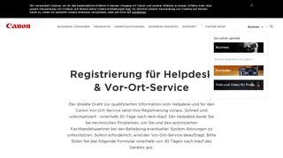 
                            2. Registrierung - Canon Deutschland