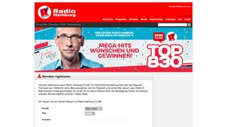 
                            3. Registrierung / CLUB / Radio Hamburg