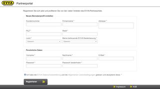 
                            6. Registrierung - EVVA Partnerportal Österreich