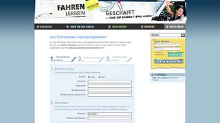 
                            2. Registrierung - Fahren Lernen