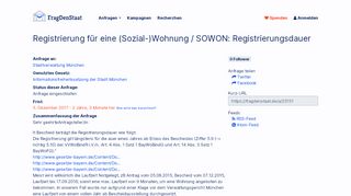 
                            7. Registrierung für eine (Sozial-)Wohnung / SOWON: Registrierungsdauer
