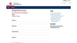 
                            5. Registrierung - HamburgService