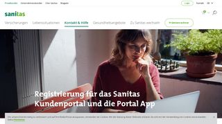 
                            3. Registrierung Kundenportal und App | Sanitas Krankenversicherung