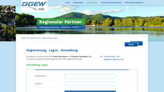
                            5. Registrierung. Log-In. - GGEW net