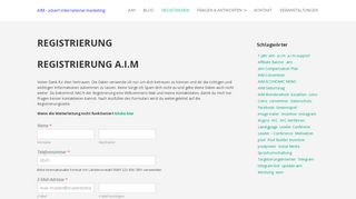 
                            2. REGISTRIERUNG & LOGIN | a.i.m - advert.marketing