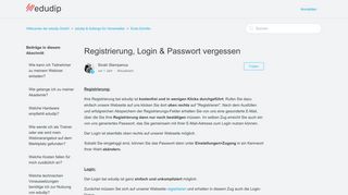 
                            9. Registrierung, Login & Passwort vergessen – Hilfecenter der edudip ...