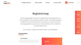 
                            3. Registrierung - MS-Life.de