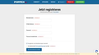 
                            4. Registrierung - Poppen.de