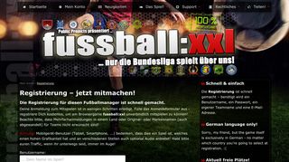 
                            4. Registrierung – schnell und einfach Fußballmanager sein - Fussball XXL