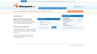 
                            7. Registrierung-Seite von Bildung.de - Bildungsweb