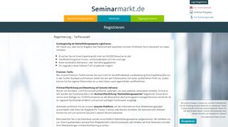 
                            8. Registrierung - Seminarmarkt.de